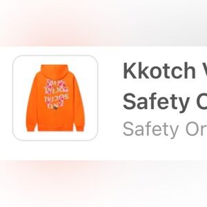 Anti Social Social Club Kkotch V2 Safety Orange Hoodie